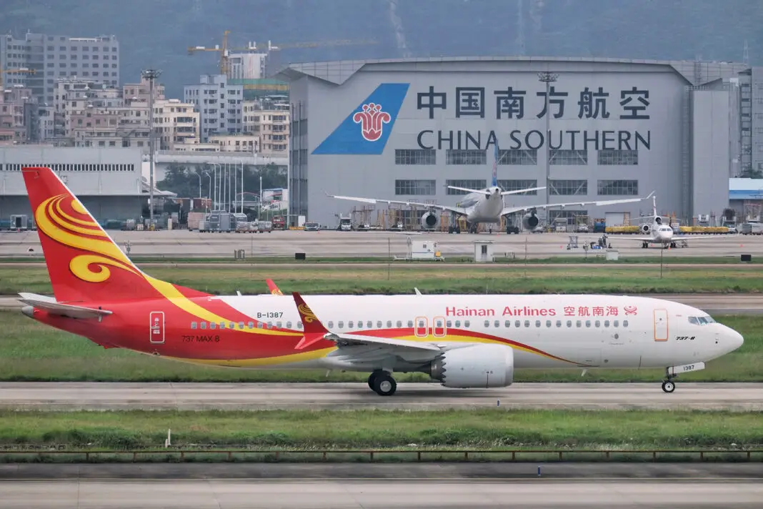 Boeing 737 MAX de Hainan Airlines, China
