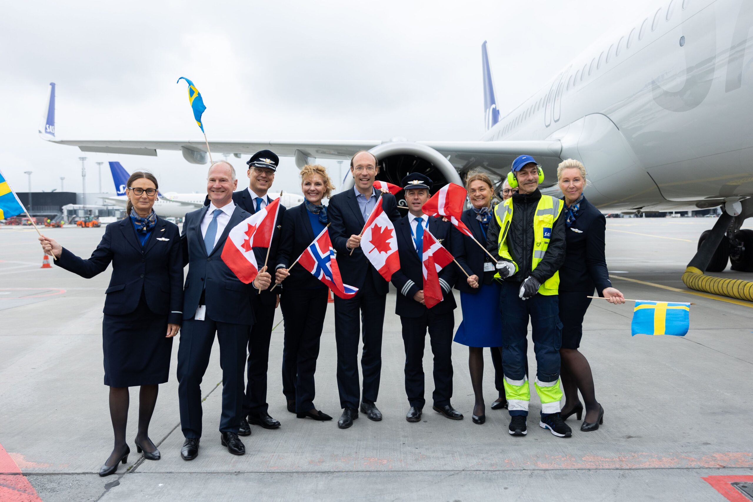 Scandinavian Airlines SAS boarded in Canada