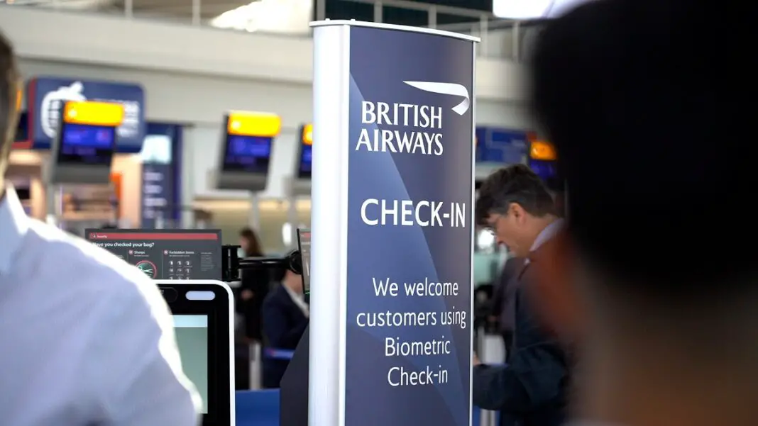 British Airways. Control biométrico.