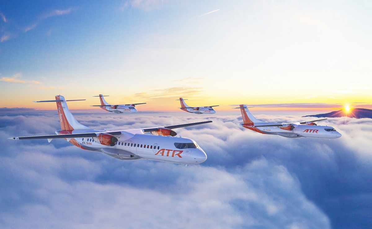 Turbohélices regionales de ATR: 42-600, 72-600, 72-600F. Crédito: ATR