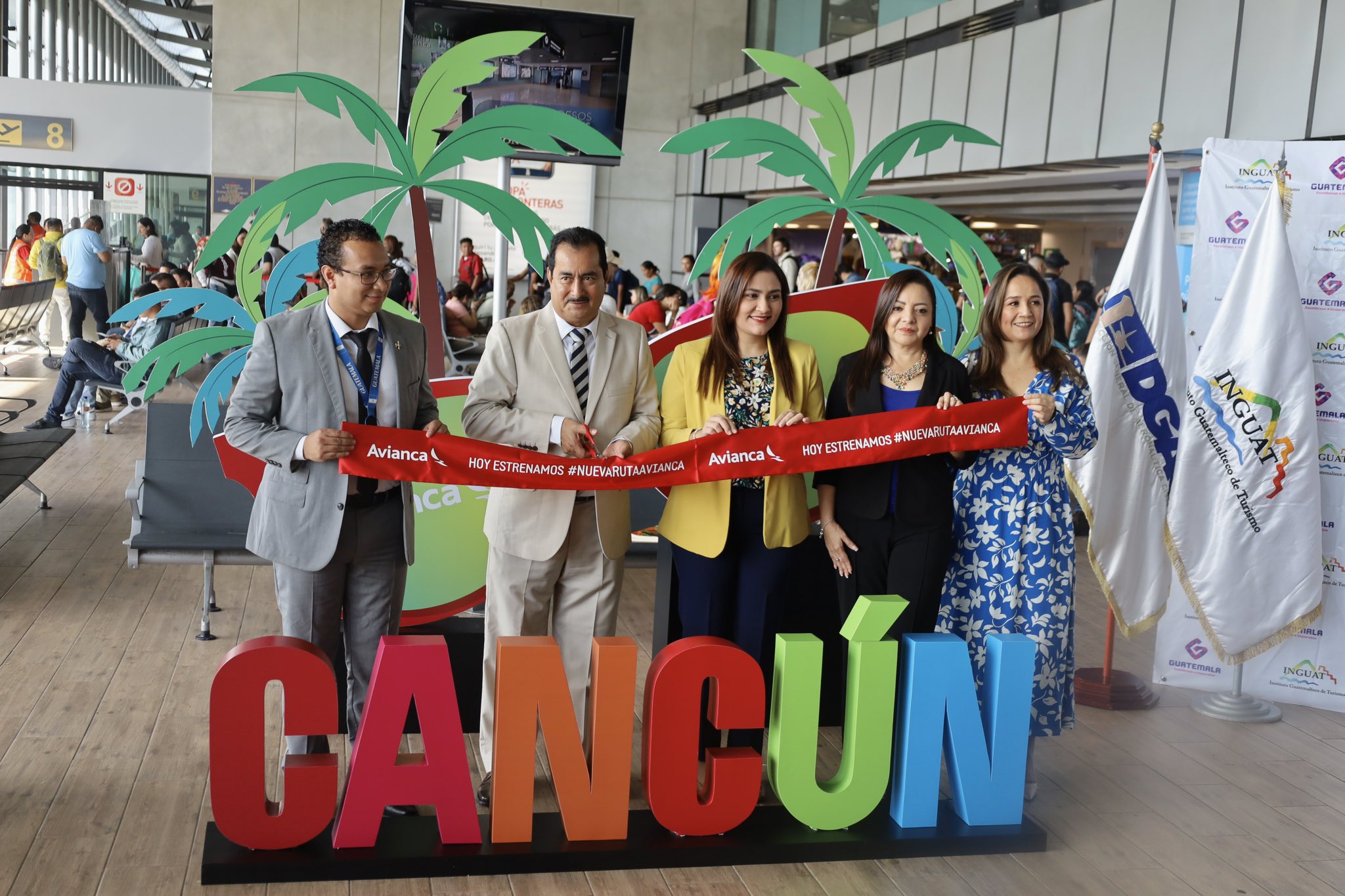 Avianca inició vuelos entre Ciudad de Guatemala y Cancún